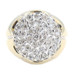 Men's Classic 1.50 ctw Round Diamond Estate 20.8mm Kentucky Ring Size 10.5 8.0g