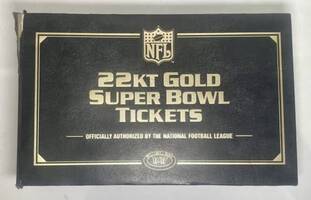 22KT Gold Super Bowl Ticket Set (1-54) 