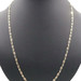 Diamond-Cut High Shine 14KT Tri-Color Gold Valentino Chain Necklace 25.5" - 9.1g