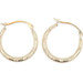 Women's Estate 17.5mm / 0.6" Dainty 10KT Yellow Gold Round Hoop Earrings - 0.4g