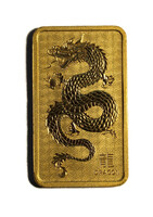 Perth Mint Lunar Dragon 1 Ounce Gold Bar 99.99%