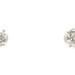 Classic Women's 1.15 ctw Round Diamond 14KT White Gold Solitaire Stud Earrings