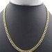 High Shine 10KT Yellow Gold 5.7mm Estate Curb Link Long Necklace 20" - 15.9g