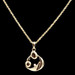 0.02 ctw Round Diamond Mother and Child 14KT Yellow Gold 18" Rope Necklace - 5g