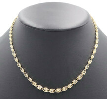 Unique Estate 10KT Yellow Gold Graduated Turkish Chain Necklace 17" by RCI