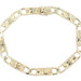 Classic 10KT Yellow Gold 6.8mm Wide Retro Style Nugget Link Bracelet 8" - 12.12g