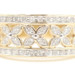 Keepsake 0.40 Ctw Single Cut Diamond 10KT Yellow Gold Floral Anniversary Ring