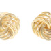 Women's Estate Love Knot High Polish 15.6mm Wide 14KT Yellow Gold Stud Earrings 