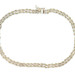 Women's Estate 14KT Yellow Gold Fancy 2-Strand 3.4mm Rope Chain Bracelet 7" 3.6g