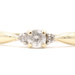 0.23 ctw Round Diamond Past Present Future 10KT Yellow Gold Engagement Ring 1.8g