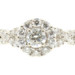 1.03 ctw Round Diamond Halo 14KT White Gold Women's Classic Engagement Ring 3.5g