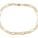 Men's 8" 4.4mm Wide Classic 10KT Yellow Gold Italy Figaro Bracelet - 2.20 Grams