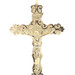 1.5" High Shine 10KT Yellow Gold Inri Crucifix Cross Necklace Pendant RL 1.8g