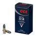 CCI/Speer .22 LR: Subsonic Quiet 710fps, 40gr, LRN