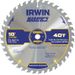 IRWIN Tools MARATHON Carbide Table/Miter Circular Blade, 10-Inch, 40T