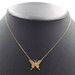 Estate Women's 14KT Yellow Gold Detailed Butterfly 15" Girl's Necklace - 1.60g 