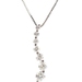 14KT White Gold 0.45 ctw Round Diamond Journey Pendant on 14KT 18.5" Necklace 