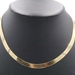 High Shine 10KT Yellow Gold 6.7mm Classic Herringbone Chain Necklace 18" - 14.4g