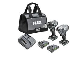 FLEX FXM205-2A 2 Tool Combo Kit, Compact Drill Driver and Compact Impact Driver