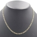 Diamond Cut 14KT Yellow Gold 3.9mm Classic Figaro Chain Necklace 18" - 10.6g