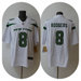 Mens New York Jets 8 Aaron Rodgers White 2023 F.U.S.E. Vapor Limited Stitched Fo