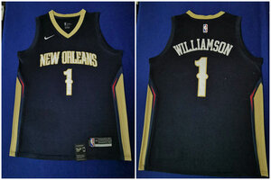 Pelicans 1 Zion Williamson Navy Nike Swingman Jersey Size Xl