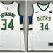 Bucks 34 Giannis Antetokounmpo White Nike Swingman Jersey