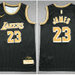 Men's Los Angeles Lakers 23 LeBron James Nike Black Selected Edition Stitched Ba