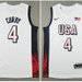 Men's Team USA 4 Curry White Nike Stitched Basketball Jersey