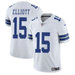 Men's Dallas Cowboys 15 Ezekiel Elliott White Vapor Untouchable Limited Football