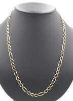 Classic 14KT Yellow Gold Heavy Figaro Chain 24.5" Necklace 6.6mm Wide - 21.13g