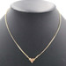 Beautiful 14KT Two-Tone Gold V-Style Rose Flat Bismark Chain Necklace 17" by OR