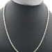 Classic Heavy 14KT White Gold 3.9mm High Shine Rope Chain Necklace 22" - 28.68g