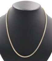 Italy Sterling Silver (925) Diamond-Cut Square Wheat Chain Necklace 22.5" - 26g