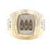 RARE! 10KT Yellow Gold Two Tone General Motors Buick Sales Signet Ring 20.7g 