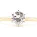 Women's 0.70 ctw Round Natural Diamond Solitaire 14K Yellow Gold Engagement Ring