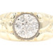 Men's 0.75 Ctw Round Diamond Cluster 14KT Yellow Gold Retro-Style Nugget Ring 7g