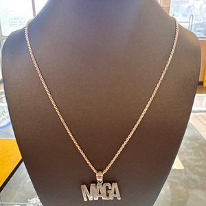  Silver Maga Pendant on rope chain