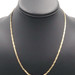Fancy 10KT Yellow Gold 2.6mm Italy Braided Herringbone Chain Necklace 18" - 3.5g