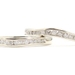 10KT White Gold Two Wedding Band 0.34 ctw Round Diamond Channel Set Band Set 