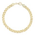 Classic High Shine 10KT Yellow Gold 7.5" Double Strand Rope Chain Bracelet 3.1g