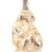 Small Classic 14KT Yellow Gold Retro-Style Nugget Necklace Pendant 0.8" - 1.8g