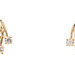 Women's Estate 14KT Yellow Gold 10.9mm Round Cubic Zirconia CZ Stud Earrings 