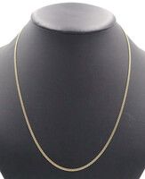 High Shine 10KT Yellow Gold 2.1mm Estate Curb Link Necklace 22.5" by LJ - 5.56g