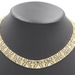 Estate 14KT White & Yellow Gold Parentesi Link 17.5" Collar Necklace 74.7 Grams