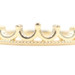 Women's Stackable 14KT Yellow Gold 4.3mm Estate Tiara/Crown Ring Size 7 - 2.3g