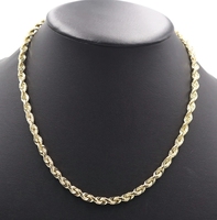 Heavy 10KT Yellow Gold 5.8mm Wide Classic Rope Chain Necklace 20.5" - 46.52g
