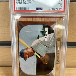 1955 Bowman Gene Baker PSA 3