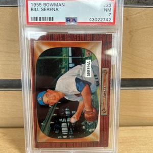 1955 Bowman Bill Serena PSA 7