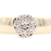 Women's Estate 0.05 ctw Round Diamond Flower Cluster 10KT Yellow Gold Ring 3.1g